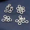 Acessórios de prata esterlina moeda de prata 99 superfície de batida anel de enrolamento anel de corrida acessórios retrô DIY material artesanal joias