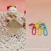 Cubo de oro puro 999 "Feliz Cumpleaños" colgante de oro, serie de setas tridimensionales con cordón, un artículo popular en las transmisiones en vivo de Douyin