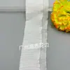 Suministro directo de fábrica vestido de gasa plisada de doble capa con encaje en puños y dobladillo accesorios Lolita diy