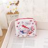 Bolsa de almacenamiento portátil para toallas sanitarias, ideal para viajes, para tías, de algodón, con diseño de crayón y luna nueva.