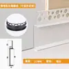 Rodapié Empotrado de Aleación de Aluminio con Yeso Pre-Empotrado, Zoclo de Piso en Forma de L, Rodapié Metálico Empotrado Invisible Oculto en Forma de H