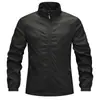 Jaqueta de Comércio Exterior Masculina Corta-Vento Primavera e Outono Tecnologia Três-Resistente Jaqueta Casual Solta com Capuz Profissional Exterior à Prova de Vento