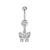 Gabe Moda Transfronteriza Europea y Americana Chica Estilo Trendy Estrella Lazo Anillo para Ombligo Joyería de Piercing