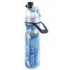 Taza de Spray Portátil de PE, Botella de Agua con Spray Multifuncional para Deportes al Aire Libre, Taza de Agua con Spray de Doble Capa para Mantener el Frío, Botella de Agua para Ciclismo