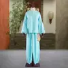 Trajes de Ópera China Tradicional, Hanfu, Qingyi, Ropa de Práctica para Huadan y Xiaosheng Adultos, Pantalones de Linterna, Conjuntos de Ropa Pequeños, Pantalones Coloridos, Tela Arrugada, Ropa de Agua