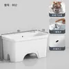 Fregadero Mopero Pequeño para Balcón de Casa, Lavabo para Piso de Baño, Fregadero Mopero Cerámico Alto de Pie, Tamaño Grande