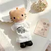 Ropa para muñeca gatita de piernas largas, ropa para muñeca hecha a mano de 10 cm, camiseta y falda, camisón para disfraz de muñeca mini, venta al por mayor de ropa