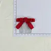 Cinta de tela elegante estilo hada con flores pequeñas y accesorio para el cabello de lazo, peine para peinado de corona alta