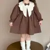 Vestidos de primavera y otoño para niñas, ropa de bebé elegante, ropa infantil de moda, vestidos con lazo estilo coreano, vestidos de princesa a la moda y populares