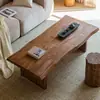 Mesa de centro de madera maciza estilo retro con textura natural para uso doméstico, sala de estar estilo vintage, casa de huéspedes, hotel, casa de té, tatami y escritorio