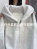 Sudadera tipo chaqueta negra oversized de raglán para mujer, nueva y versátil de estilo coreano, holgada, con capucha, cárdigan top, otoño/invierno 2026
