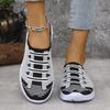 Zapatos para Mujer 2025 Primavera y Verano Zapatos Perezosos Venta al por Mayor Transfronteriza Zapatos de Pareja Casuales Transpirables Tejido de Malla Medias Zapatillas Zapatos para Mamá