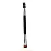 Cepillo para Cejas de Doble Punta, Cepillo Espiral, Cepillo Angulado para Cejas y Pestañas, Brocha de Maquillaje Portátil de Doble Uso para Dar Forma y Dibujar Cejas