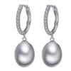 Aretes de perlas de agua dulce aretes accesorios terminados para mujer comercio exterior caliente joyería chapada en oro cobre aretes accesorios de moda