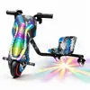 Patinete eléctrico exclusivo transfronterizo, coche de juguete, coche de derrape, go-kart para niños, asiento único Rueda universal giratoria 360 grados