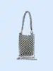 Bolsa de Mão Handmade Estilo Doce Cool com Lantejoulas Brilhantes Nova 2024 Moda de Alta Qualidade Portátil Bolsa Transversal Estilo Plus Size