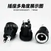 Interfaz de Conexión para Equipo de Iluminación Exterior Dc-022B Multitarjeta Negro Enchufe DC Salida DC 5521