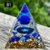 Pirámide de Cristal Natural de 6 cm Torre de Energía Decoración para el Hogar Europea y Americana Artesanías Adorno de Pirámide de Resina Epoxi