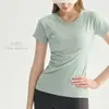 Top de Yoga Aido Seamless con Sensación de Piel Desnuda para Mujer, Adelgazante para Correr, Deportes, Fitness, Manga Corta, Ceñidor de Cintura, Ajustado, Ropa de Yoga, Estilo Delgado