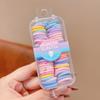 Bebé no daña el cabello pequeña banda de goma cuerda para el cabello de niña caja de almacenamiento bandas de goma para niños niña mini clip para el cabello lote