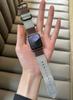 Novo adequado para Apple Watch iwatch234567 geração lona nylon couro fivela de três anéis Apple SE strap