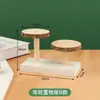 Estante para Flores para Repisa de Ventana de Madera Maciza, Soporte Decorativo Creativo para Suculentas, Estante de Almacenamiento Multinivel para Escritorio en Esquina de Balcón Interior
