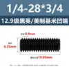 Tornillos de Fijación con Cabeza Avellanada Estándar Británico y Americano Grado 12.9, Tornillos Sin Cabeza de Allen, Tornillos de Fijación para Máquina 2 # 4 # 1/4