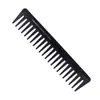 Peine grande de dientes anchos peine para cabeza de aceite peine para el cabello peine para partición de corte de cabello peine de maquillaje peine para dar forma peine negro de dientes separados
