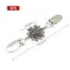 Clipe para Xale Europeu e Americano Retrô Clipe para Suéter Feminino Fivela para Lenço de Seda Cravejada com Diamantes Broche Anti-Exposição Clipe para Gola de Lenço Acessórios de Liga