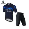 Ropa de Ciclismo de Verano Xintown Nuevo Maillot y Pantalones de Ciclismo Set Corto Lobo Nieve Pico Verano Maillot Corto de Ciclismo para Hombre