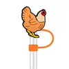 Venta directa del fabricante: Tapas Decorativas Personalizadas para Popotes para Gallos, Gallinas y Pollitos Mascotas, Tapas Desmontables de Goma Suave Universales de 10 mm para Popotes