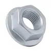 1008 Acero al Carbono Zinc Blanco Brida Tuerca Hexagonal Din6923 Con Arandela de Bloqueo Tapa de Tornillo Engrosada M3M4M5M20