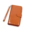 Bolso de Mano Largo Multifuncional Billetera de Mujer Bolso de Mano de Gran Capacidad Portatarjetas Múltiples Cierre de Cremallera Portatarjetas Billetera para Monedas