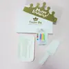 Vajilla para tarta de cumpleaños cuchara redonda tenedor vajilla de cumpleaños caja de regalo cinco en uno artículos de uso diario desechables vajilla para tarta