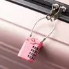 Cerradura de combinación TSA de 4 dígitos para maleta de viaje al aire libre, indicador de punto rojo de aduanas, candado para mochila de equipaje, candado pequeño de combinación para maleta