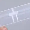 Caja Transparente Vacía de PP Caja Pequeña con Cerradura y Tapa Caja de Muestras de Plástico Caja para Joyería Componentes Digitales Equipo de Pesca Anzuelo de Pesca