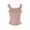 Camisola de encaje con orejas de Sweet Spice Girl para mujer, primavera 2025