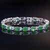 Acessórios de Verão Multicor, Pulseiras Simples de Zircônia Que Não Desbotam, Joias Femininas, Joia de Mão com Zircônia Colorida, Atacado em Estoque