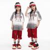 Traje de dança jazz para meninas Traje de apresentação de show de jazz Traje de dança de rua para meninas Traje infantil de hip hop e hip hop