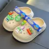 Sandalias de Verano para Niños con Dibujos de Astronautas para Niños y Niñas, Zuecos de Exterior con Punta Cerrada, Suela Suave y Sandalias Antideslizantes para Bebés