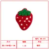 Bordado de toalha fruta fofa morango cereja série colorida patch de decoração para roupas infantis acessórios de bordado para roupas