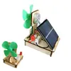 Mini Turbina Eólica Ventilador Solar Motor Gerador de Energia DIY Criativo Trabalho Manual Conjunto para Estudantes