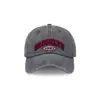 2026 Novo Modelo Boné de Baseball Bordado Brooklyn Vintage Lavado Desgastado Aba Curva Ajustável Boné com Letras