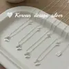 Colar Borboleta Dinâmico Escovado em Prata Esterlina S925 Estilo Ins Novo de Dongdaemun Coreano com uma Vibração Suave e Cool para Mulheres