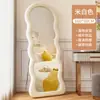 Espejo de Vestir de Moda para Dormitorio del Hogar, Espejo de Pie de Lujo para Niñas, Espejo Irregular de Cuerpo Entero Estilo Ins Ondulado