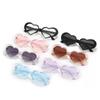 Gafas de sol personalizadas en forma de corazón transfronterizas, color caramelo múltiple, moda personalizada, gafas de fiesta al por mayor, gafas de corazón, comercio exterior