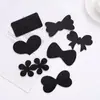 Pegatinas Negras de Joyería para el Cabello para Lavado Facial y Cabello Suelto, Accesorios para el Cabello de Velcro para Niños, Pegatinas para Flequillo, Accesorios para el Cabello, Pegatinas Mágicas