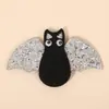 Pegatinas de Halloween No Tejidas Transfronterizas Exportación Fantasma Calabaza Disfraz DIY Accesorios para el Cabello Calavera Divertida Accesorios de Halloween