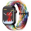 Adequado para iWatch Pulseira de Relógio Fivela Deslizante Pulseira Apple Watch Pulseira de Relógio Trançada de Nylon Ajustável Estilo Esportivo