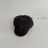 Boina para Niños Otoño e Invierno Elegante Lana Retro Gorra de Periodista Niños Niñas Bebés Salida de Otoño Sombrero Octagonal